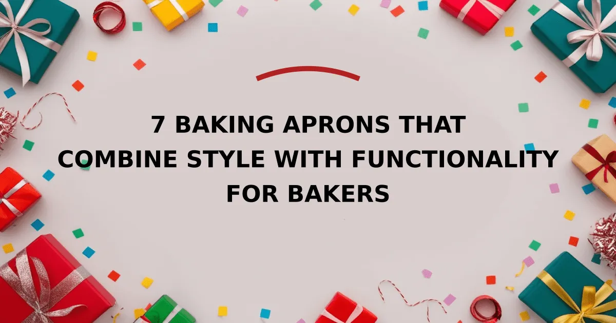 7 Baking Aprons That Combine Style with Functionality for Bakers